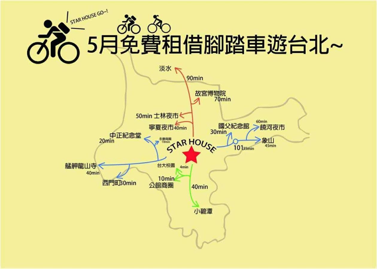 Star House Vandrehjem Taipei Eksteriør billede